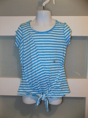 P.S. Aeropostale Blue & White Striped Shirt Size 5 Girls NWOT